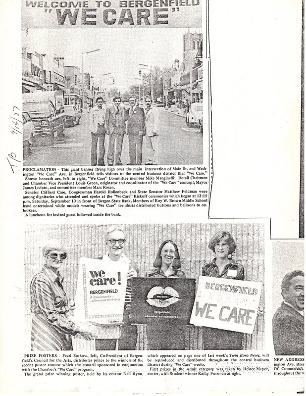 Proclamation Welcome to Bergenfield We Care Twin Boro news September 14 1977 .jpg