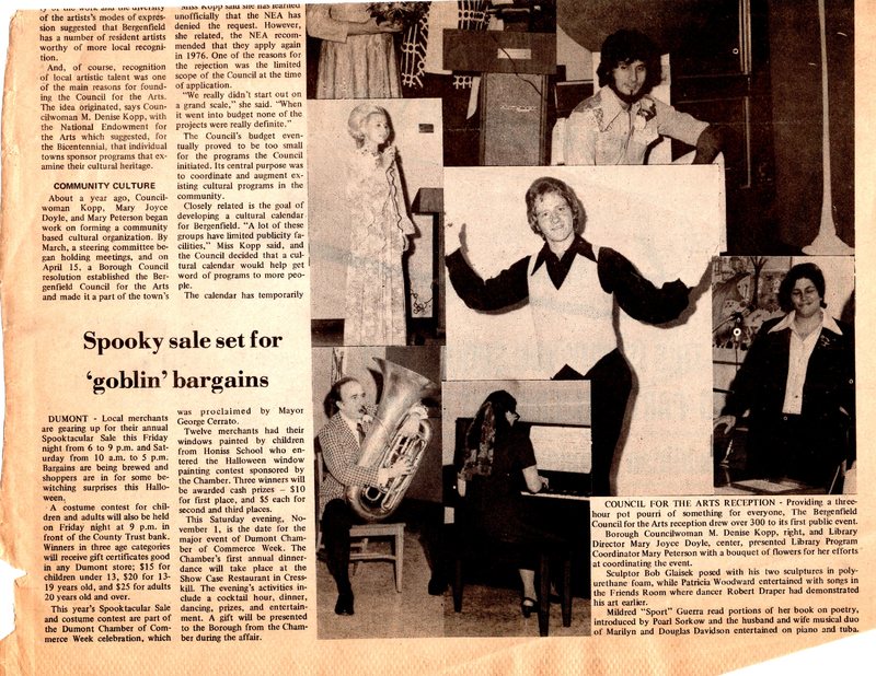 Council for the arts newspaper clipping Oct 29 1975 P1 bottom.jpg