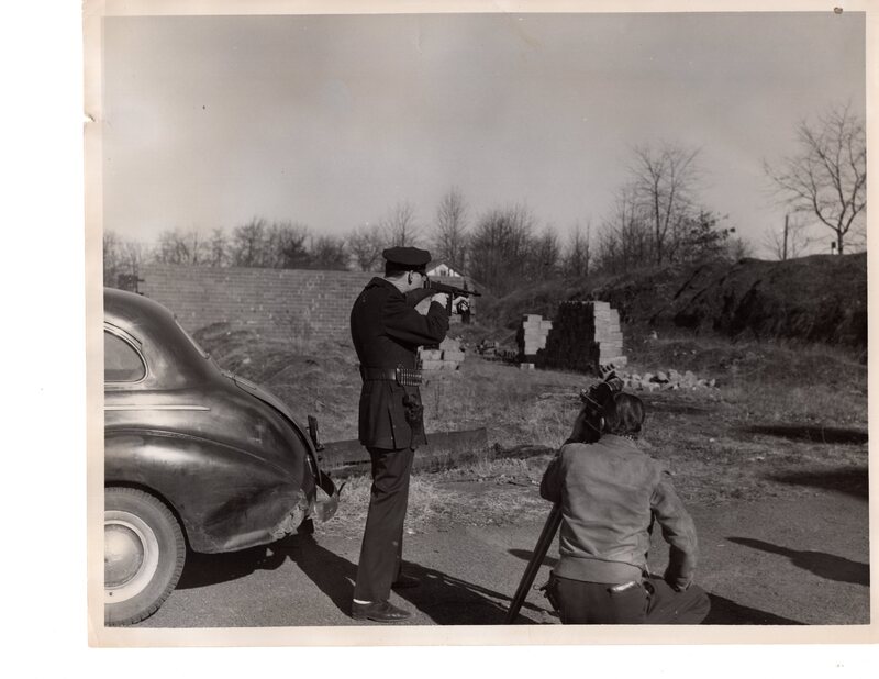 1 black and white photograph 8 x 10 production featuring Bergenfield Police Dept 1957 2.jpg