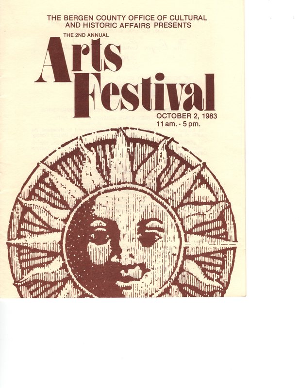 Bergen County Office of Cultural and Historic Affairs 2nd Annual Arts Festival Oct 2 1983 P1.jpg