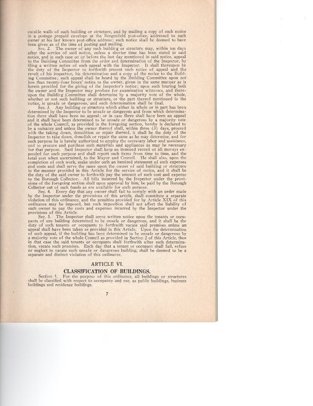 Building Code Ordinance No 342 and Amendments of the Borough of Bergenfield adopted May 17 1927 P7.jpg