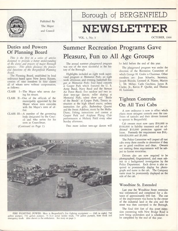 Bergenfield Newsletter Vol.1 No.3 October 1966 1.jpg