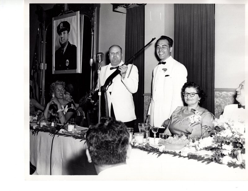 1 black and white photograph 8 x 10 Bergenfield Police Department special event Jun 25 1955 3.jpg