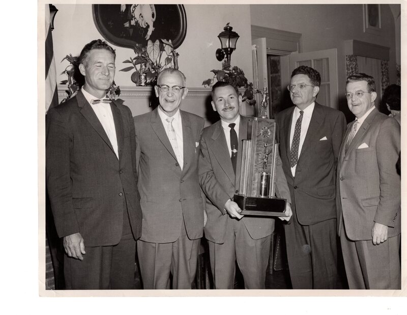 1 black and white photograph 8 x 10 BergenfieldPistol Team Championship Trophy 1958 1.jpg