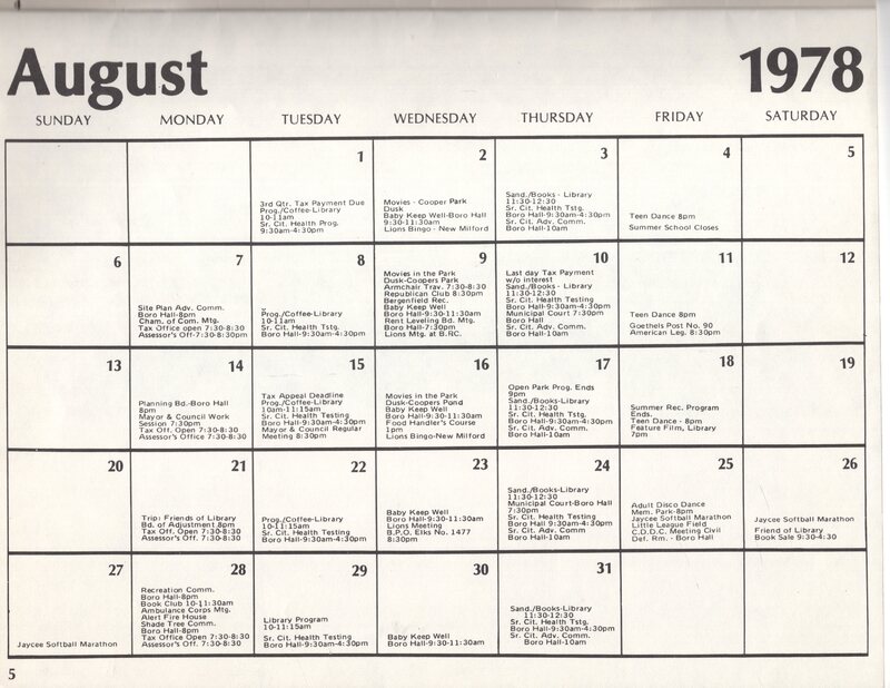 Bergenfield Borough Calendar 1978 August 2.jpg