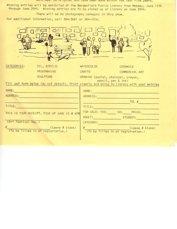 22nd Annual Amateur Art Festival application June 10 1984 P1 bottom.jpg