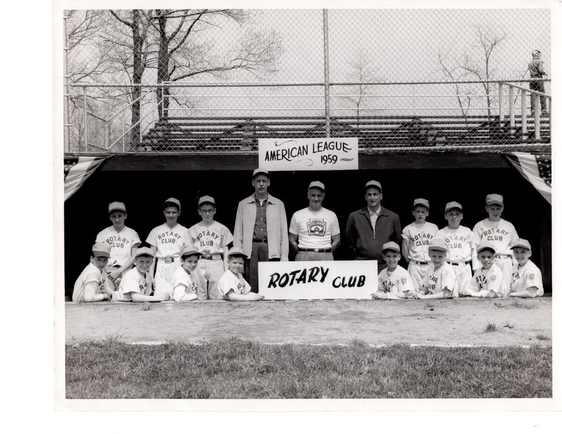 1 black and white photograph 8 x10 Rotary Club Little League 1959.jpg