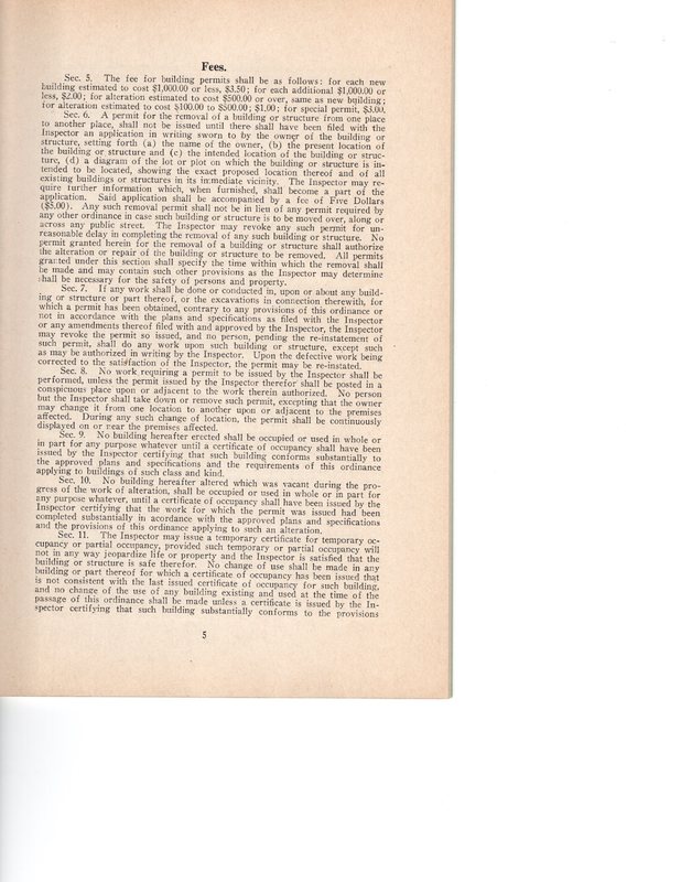 Building Code Ordinance No 342 and Amendments of the Borough of Bergenfield adopted May 17 1927 P5.jpg