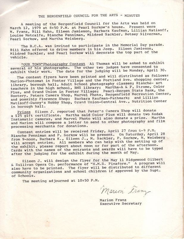 Bergenfield Council for the Arts minutes March 12 1979 P3.jpg