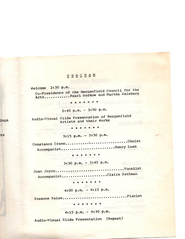 Third Annual Reception Honoring Bergenfield Artists, Nov. 20, 1977 P3.jpg