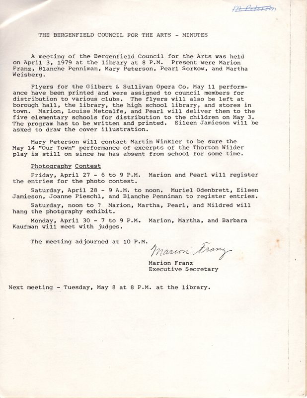 Bergenfield Council for the Arts minutes April 3 1979 P4.jpg