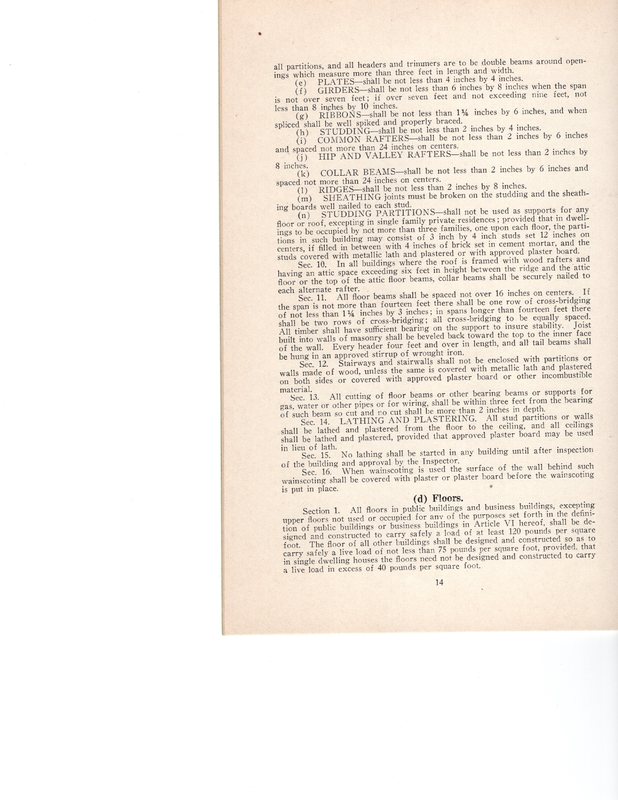 Building Code Ordinance No 342 and Amendments of the Borough of Bergenfield adopted May 17 1927 P14.jpg
