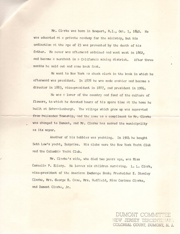 Dumont Clarke Our First Mayor obituary from the Englewood Press Dec 26 1909 3.jpg