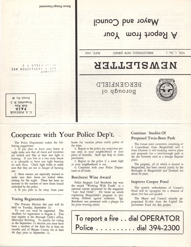 Bergenfield Newsletter Vol.1 No.2 May 1966 4.jpg