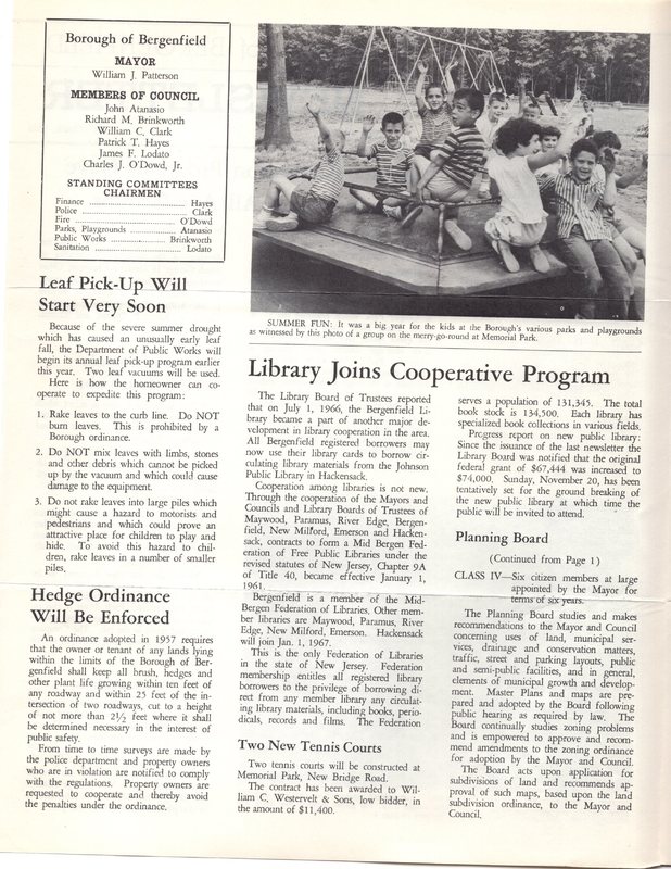 Bergenfield Newsletter Vol.1 No.3 October 1966 2.jpg