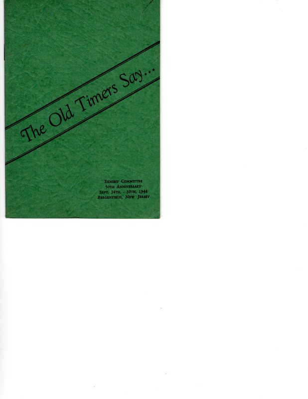 The Old Timers Say Pamphlet of Stories Front Cover.jpg