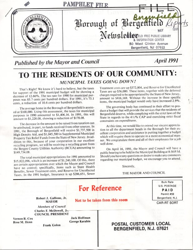 Bergenfield Newsletter April 1991 1.jpg