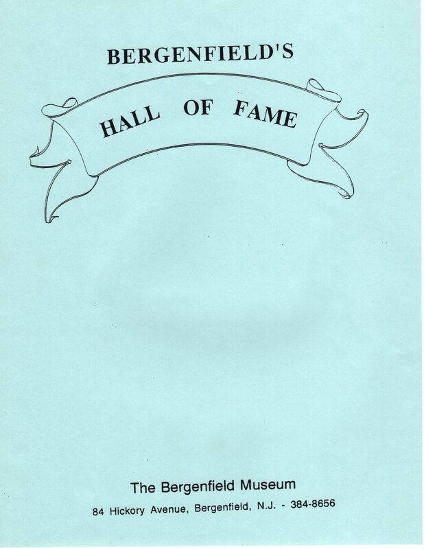 Bergenfield Hall of Fame list of first 30 HOF members foreward by Betty Schmelz and biographies 1.jpg