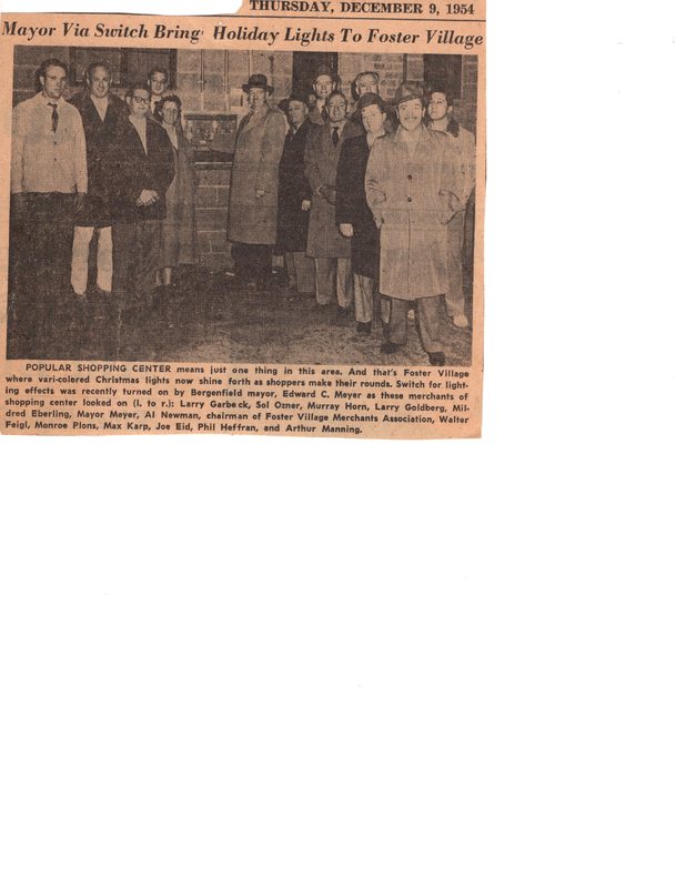 Mayor Via Switch Brings Holiday Lights to Foster Village Interboro Review December 9 1954.jpg