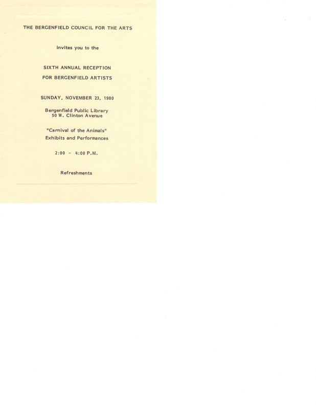 Bergenfield Council for the Arts Invitation Nov 23 1980.jpg