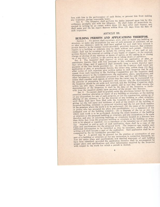 Building Code Ordinance No 342 and Amendments of the Borough of Bergenfield adopted May 17 1927 P4.jpg