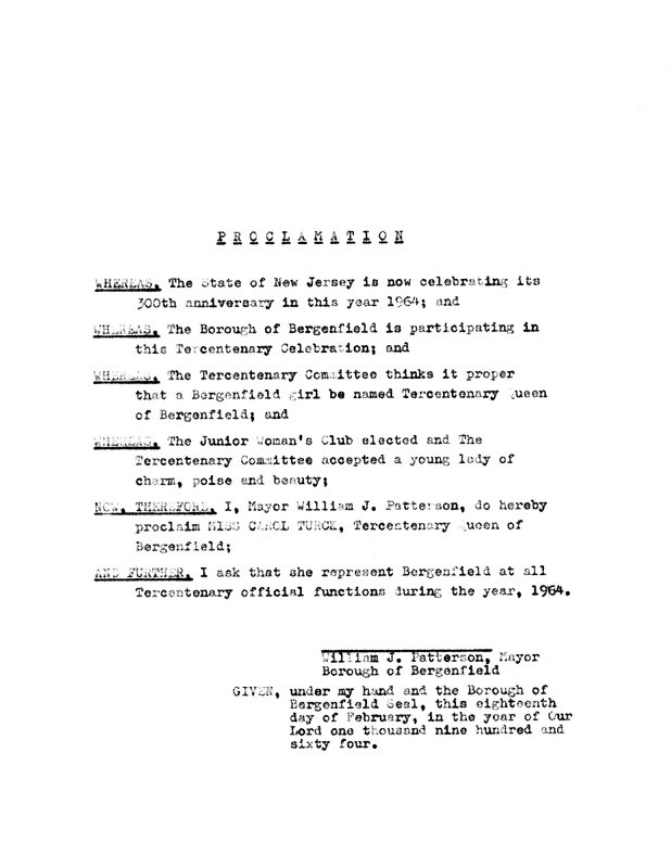 Proclamation Naming Tercentenary Queen of Bergenfield.jpg