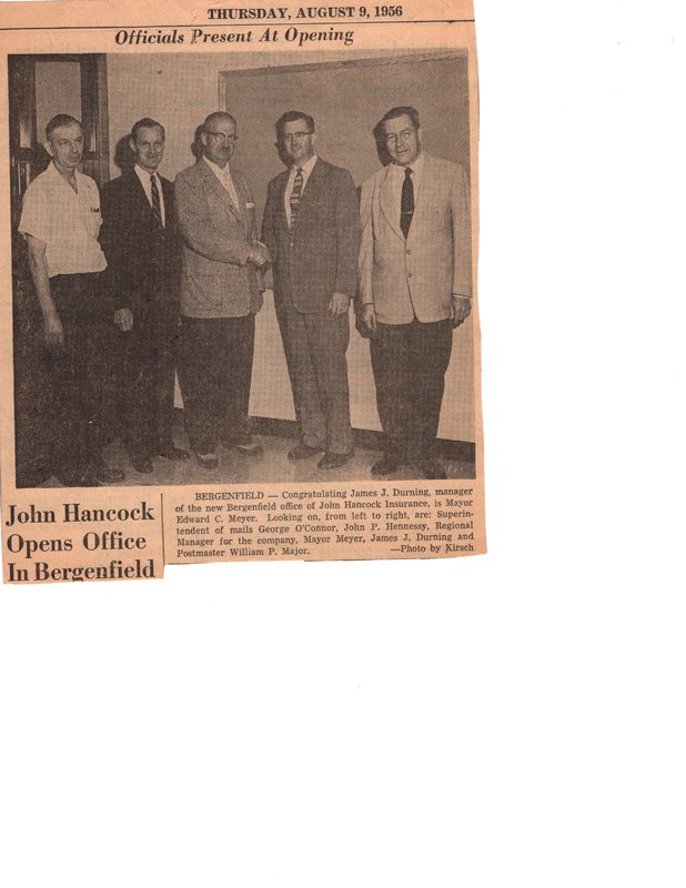 Officials Present at Opening John Hancock Office Opens in Bergenfield August 9 1956.jpg