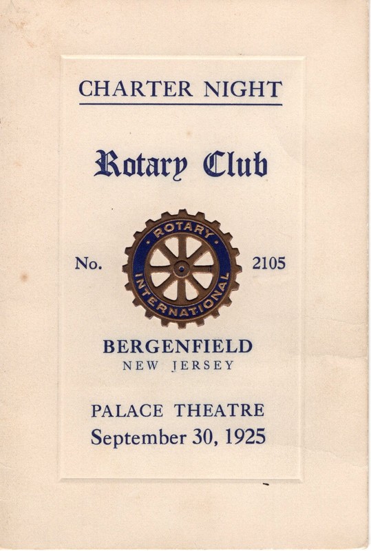 Charter Night Rotary Club program Palace Theatre Sept 30 1925 1.jpg