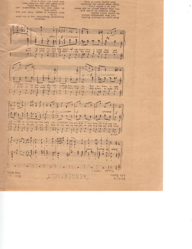 Souvenir Copy of the Bergenfield Song issued by the Bergenfield Chamber of Commerce 1927 p2.jpg