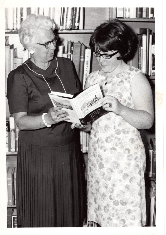 1 black and white photograph Presentation of book to Barbara Schneide tp give to her foster parents in Turkey July 1965.jpg