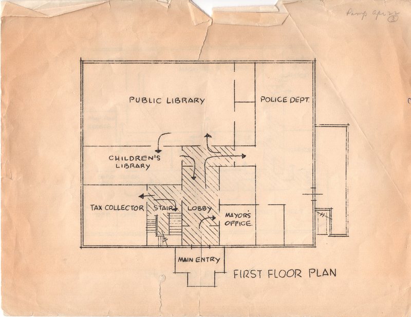 Blueprint of Borough Hall First Floor Plan.jpg