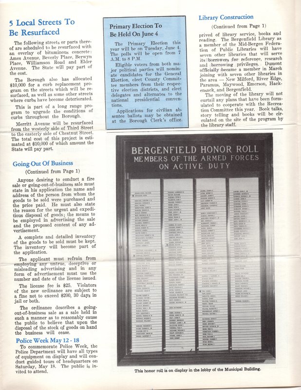 Bergenfield Newsletter Vol.3 No.2 May 1968 3.jpg
