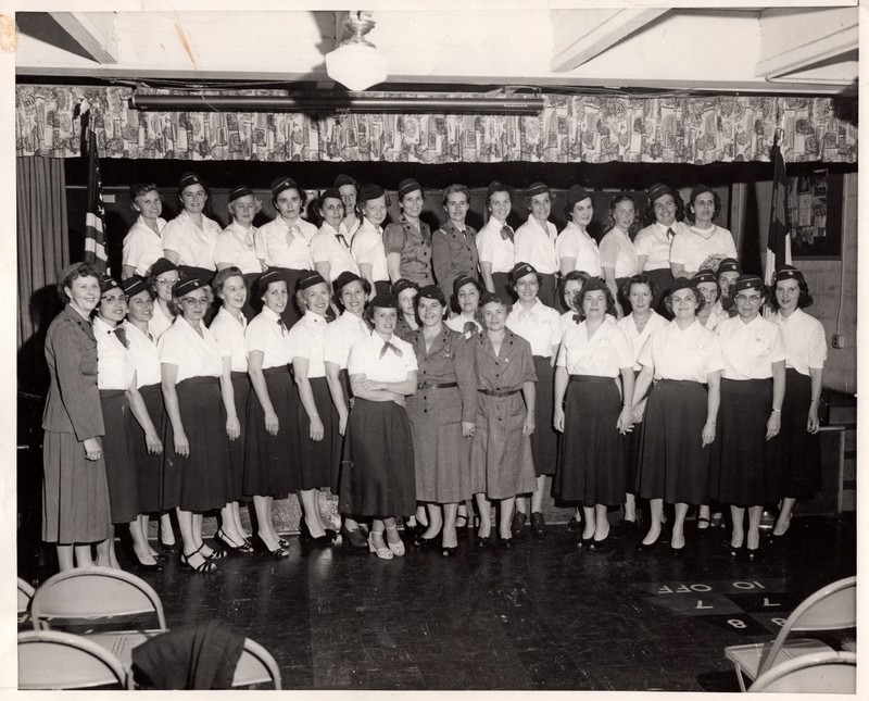 1 black and white photographs 8 x10 Inter Tea Bergen Girl Scouts May 1957.jpg