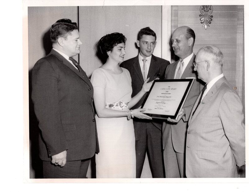 1 black and white photograph 8 x 10 Jr Womans Club Award Bicycle Safety Campaign 1958.jpg