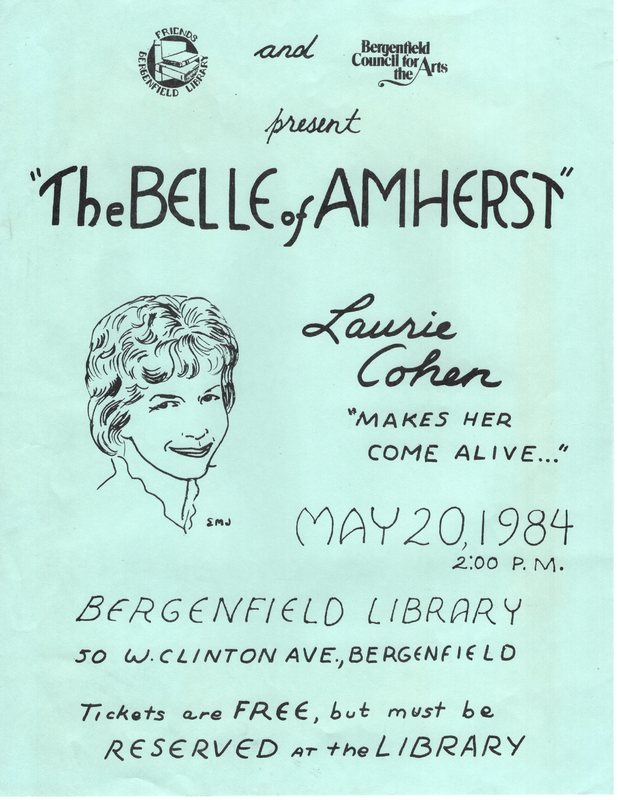 The Belle of Amherst flier May 20 1984.jpg