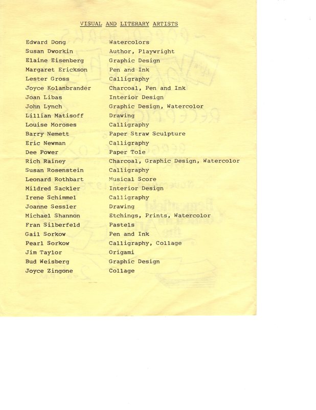 Fourth Annual Reception Honoring Bergenfield Artists November 19 1978 p2.jpg