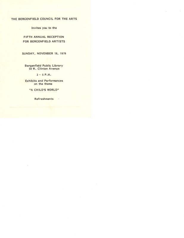 Bergenfield Council for the Arts Invitation Nov 18 1979.jpg