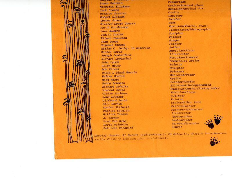 Bergenfield Chamber of Commerce honors Bergenfield Council for the Arts flier, May 15, 1977 P1 bottom.jpg