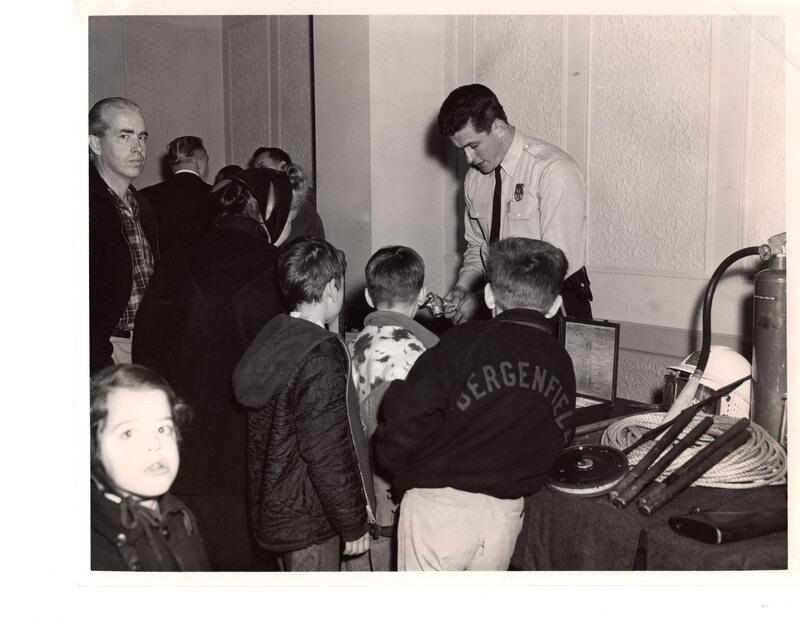 1 black and white photograph 8 x 10 group of children at 45th anniversary celebration of the Bergenfield Police Department March 12 1966 2.jpg