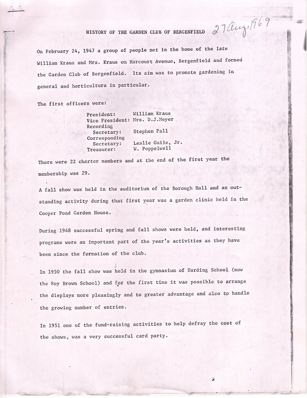 History of the Garden Club of Bergenfield typewritten five pages Aug 27 1969 1.jpg