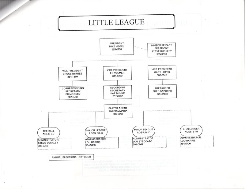 Organizational structure of recreational leagues service clubs and various organizations in Bergenfield pamphlet Nov 1997 6.jpg