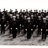1 black and white photograph (8 x 10) Bergenfield Fire Department, July 4, 1962