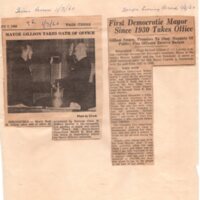 Mayor Gillson Takes Oath of Office Times Review newspaper clipping Jan 7 1960.jpg