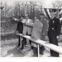 1 black and white photograph 8 x 10 Civil Defense Pistol Team Apr 6 1957 1.jpg