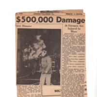 2 of 3 Worst Fire Does $500,000 of Damage-Two Scenes of Bergenfield's Worst Disaster and 26 Firemen are Injured in Blaze (newspaper clipping), Dec. 11, 1952.jpg