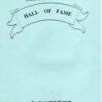 Bergenfield Hall of Fame Biographies Booklet