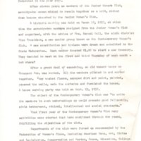 History of Bergenfield Contemporary Woman&#039;s Club typewritten
