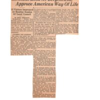 Germans Look at Bergenfield Approve American Way of Life newspaper clipping May 19, 1954