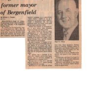 Hugh M Gillson (Former Mayor of Bergenfield) Obituary - The Sunday Record newspaper clipping August 20, 1978