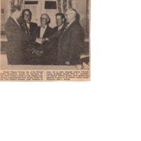 Captain Accepts Police Trophy For His Team Bergen Evening Record newspaper clipping Oct 30 1964.jpg